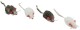 KERBL Mysz z filcu z grzechotką Zabawka dla kota