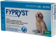FYPRYST Spot-On Psy 20-40kg Krople na kleszcze pchły 3szt.