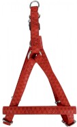 ZOLUX Szelki regulowane Mac Leather Czerwone 10mm