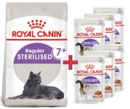 ROYAL CANIN Sterilised 7+ Feline 10kg + GRATIS SASZETKI 6szt.