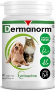 Vetoquinol Dermanorm na skórę sierśc i pazury dla kota psa 90kap
