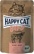 HAPPY CAT ALL MEAT BIO Organic Wołowina bez zbóż 85g