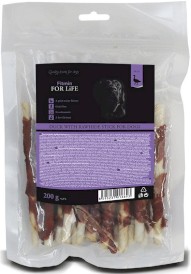 FITMIN Dog For Life Treat Duck with Rawhide stick 200g