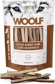 WOOLF Long Rabbit Cod Sandwich Królik Dorsz 100g
