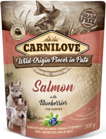 CARNILOVE Dog Puppies  Salmon Blueberries Saszetka 300g