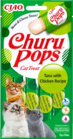 INABA Cat Churu Pops Tuna Chicken Tuńczyk Kurczak 4x15g