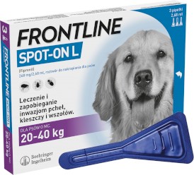 FRONTLINE Spot-On Krople na kleszcze dla psa L 20-40kg 1szt.