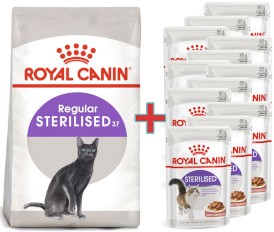 ROYAL CANIN Sterilised Feline 37 10kg+2kg + GRATIS SASZETKI 12szt.