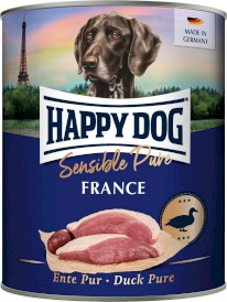 HAPPY DOG Sensible Pure FRANCE Kaczka 800g