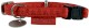 ZOLUX Obroża regulowana Mac Leather Czerwona 10mm