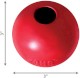 KONG Ball Exstreme czerwona z dziurą Piłka gumowa duża M/L