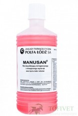 MANUSAN Płyn dezynfekujący do rąk 500ml bez pompki NAJTANIEJ Warszawa - Hurtownia weterynaryjna