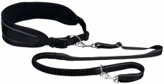 TRIXIE Pas biodrowy ze smyczą 90-135cm czarny