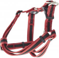BUSTER REFLECTIVE MESH STEP-IN Szelki Czerwone Roz.M