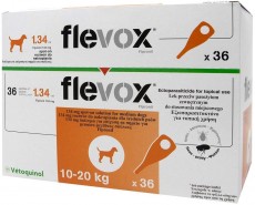 Vetoquinol FLEVOX Spot-On Psy 10-20kg na kleszcze pchły 3szt.
