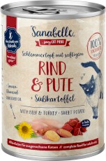 BOSCH Sanabelle Rind / Pute Wołowina Indyk Bataty 380g