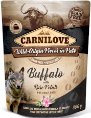 CARNILOVE DOG Pouch Buffalo Rose Petals BAWÓŁ RÓŻA 300g