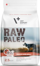 Vet Expert RAW PALEO Medium Adult Monoprotein Turkey 2,5kg