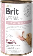 BRIT GF Veterinary Diet HYPOALLERGENIC Dog Salmon Pea 400g