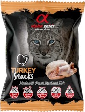 ALPHA SPIRIT Turkey Snacks Cat Indyk Kostka 50g