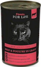 FITMIN Cat For Life Adult Beef Poultry Wołowina 415g