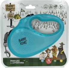 BARRY KING Smycz taśmowa 5m turkusowa S