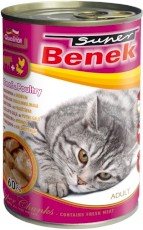 SUPER BENEK Adult Wołowina i Drób w sosie 415g