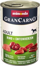 ANIMONDA Grancarno ADULT Wołowina Kacze Serca 400g