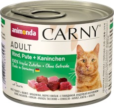 ANIMONDA Carny ADULT Wołowina Indyk Królik 200g