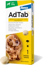 Elanco ADTAB Dog Tabletka na pchły kleszcze dla psa 11-22kg