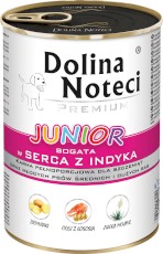 DOLINA NOTECI Premium Junior Serca z Indyka 400g