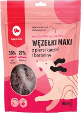 MACED Węzełki MAXI z Piersi Kaczki i Baraniny 500g
