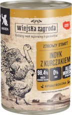 WIEJSKA ZAGRODA Indyk z Kurczakiem dla kociąt 400g