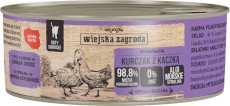 WIEJSKA ZAGRODA Kurczak z Kaczką bez zbóż dla kotów 85g