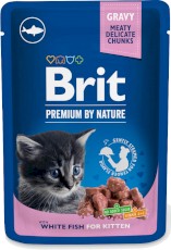 BRIT Cat Kitten White Fish Chunks dla kociąt saszetka 100g