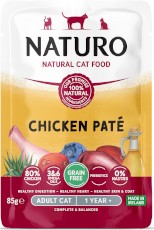 NATURO Adult Cat GF Kurczak Chicken Pate bez zbóż 85g