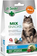 DR SEIDEL Mix Snacks 2w1 Świeży Oddech i Malt dla kota 60g