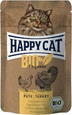 HAPPY CAT ALL MEAT BIO Organic Indyk bez zbóż 85g