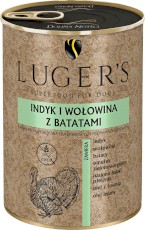 Dolina Noteci LUGER'S Indyk i Wołowina z Batatami 400g