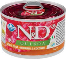 FARMINA ND QUINOA DOG Skin / Coat Quail Coconut 140g