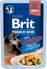 BRIT Premium Cat Fillets in Gravy Chicken KURCZAK Sterilised 85g