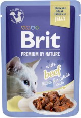 BRIT Premium Cat Fillets in Jelly Beef WOŁOWINA galaretka 85g