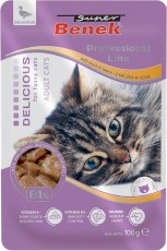 SUPER BENEK Professional Line Adult Kaczka w Sosie 100g