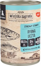 WIEJSKA ZAGRODA Rybna Uczta dla szczeniąt bez zbóż 400g