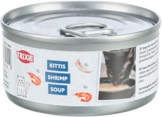TRIXIE Kittis Shrimp Soup Zupa Kurczak Krewetki dla kota 4x80g