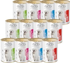 4VETS Natural Simple Recipe dla psa MIX SMAKÓW 12x400g