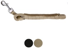 DINGO Smycz treningowa z taśmy Khaki 1,6cm x 2,5m