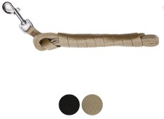 DINGO Smycz treningowa z taśmy Khaki 2cm x 20m