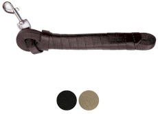 DINGO Smycz treningowa z taśmy Czarna 2cm x 20m