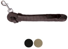 DINGO Smycz treningowa z taśmy Czarna 2cm x 10m